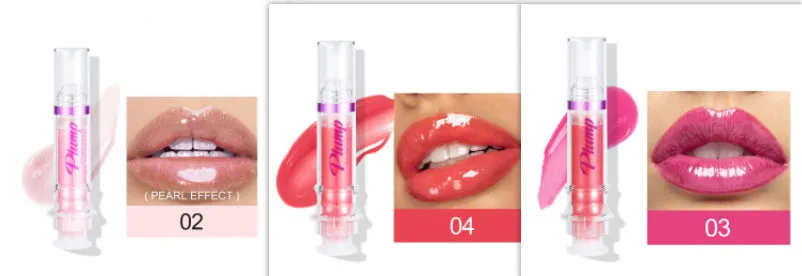 Tube of rich colour lipstick in a glossy finish, shown with shade options