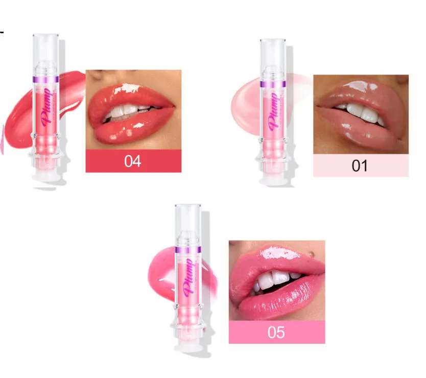 Tube of rich colour lipstick in a glossy finish, shown with shade options