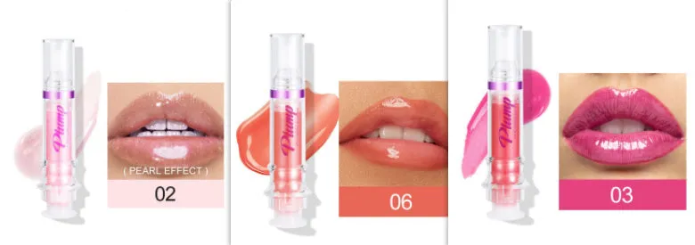 Tube of rich colour lipstick in a glossy finish, shown with shade options