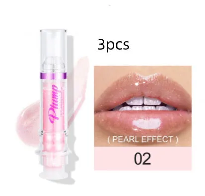 Tube of rich colour lipstick in a glossy finish, shown with shade options