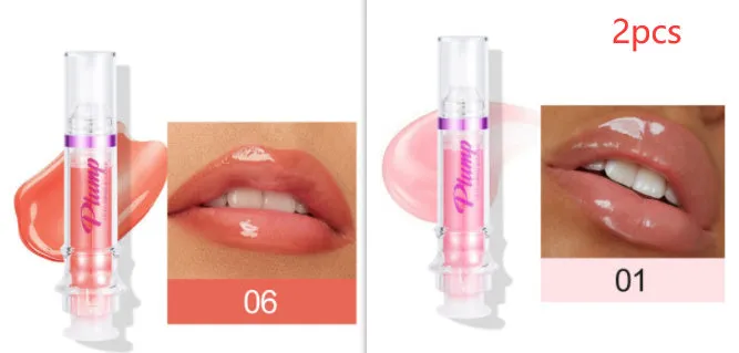 Tube of rich colour lipstick in a glossy finish, shown with shade options