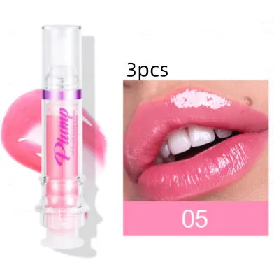 Tube of rich colour lipstick in a glossy finish, shown with shade options