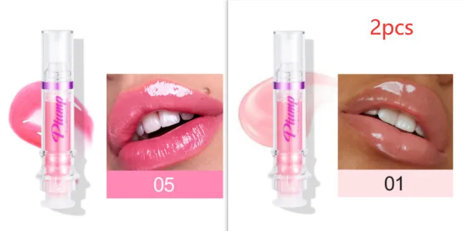 Tube of rich colour lipstick in a glossy finish, shown with shade options