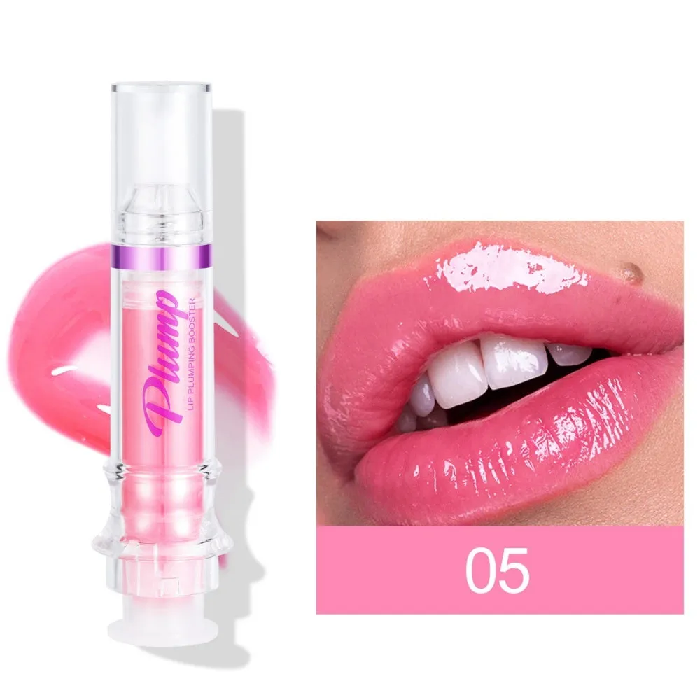 Tube of rich colour lipstick in a glossy finish, shown with shade options