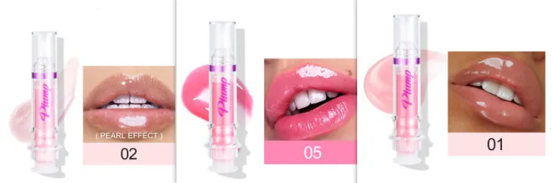 Tube of rich colour lipstick in a glossy finish, shown with shade options