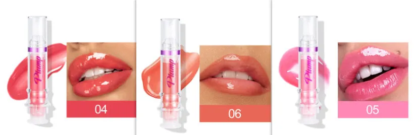 Tube of rich colour lipstick in a glossy finish, shown with shade options