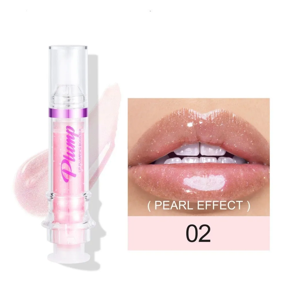 Tube of rich colour lipstick in a glossy finish, shown with shade options