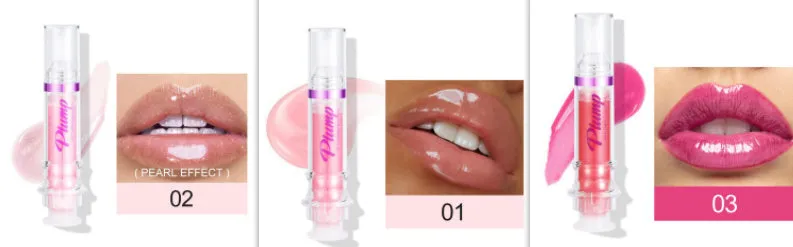 Tube of rich colour lipstick in a glossy finish, shown with shade options