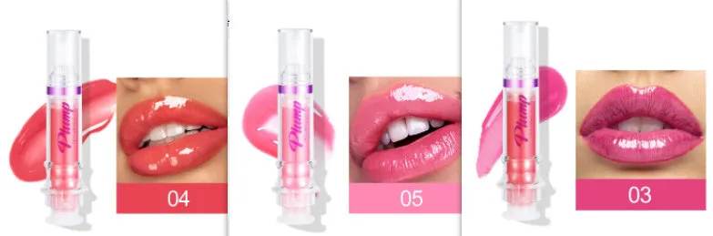 Tube of rich colour lipstick in a glossy finish, shown with shade options