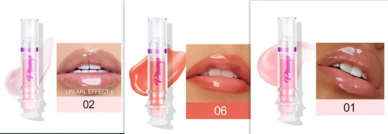 Tube of rich colour lipstick in a glossy finish, shown with shade options