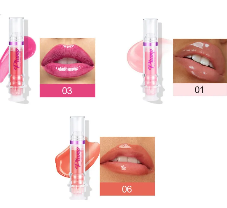 Tube of rich colour lipstick in a glossy finish, shown with shade options