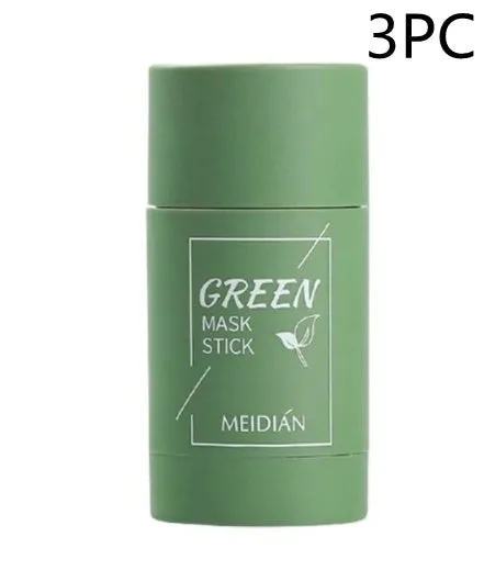 Green tea clay stick cleansing mask for oily acne-prone skin with 40g washable paste