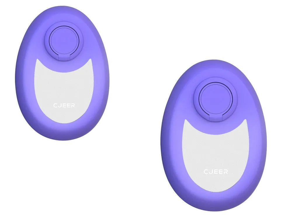 CJEER crystal hair removal device with nano-glass surface and metal finger ring in green colour
