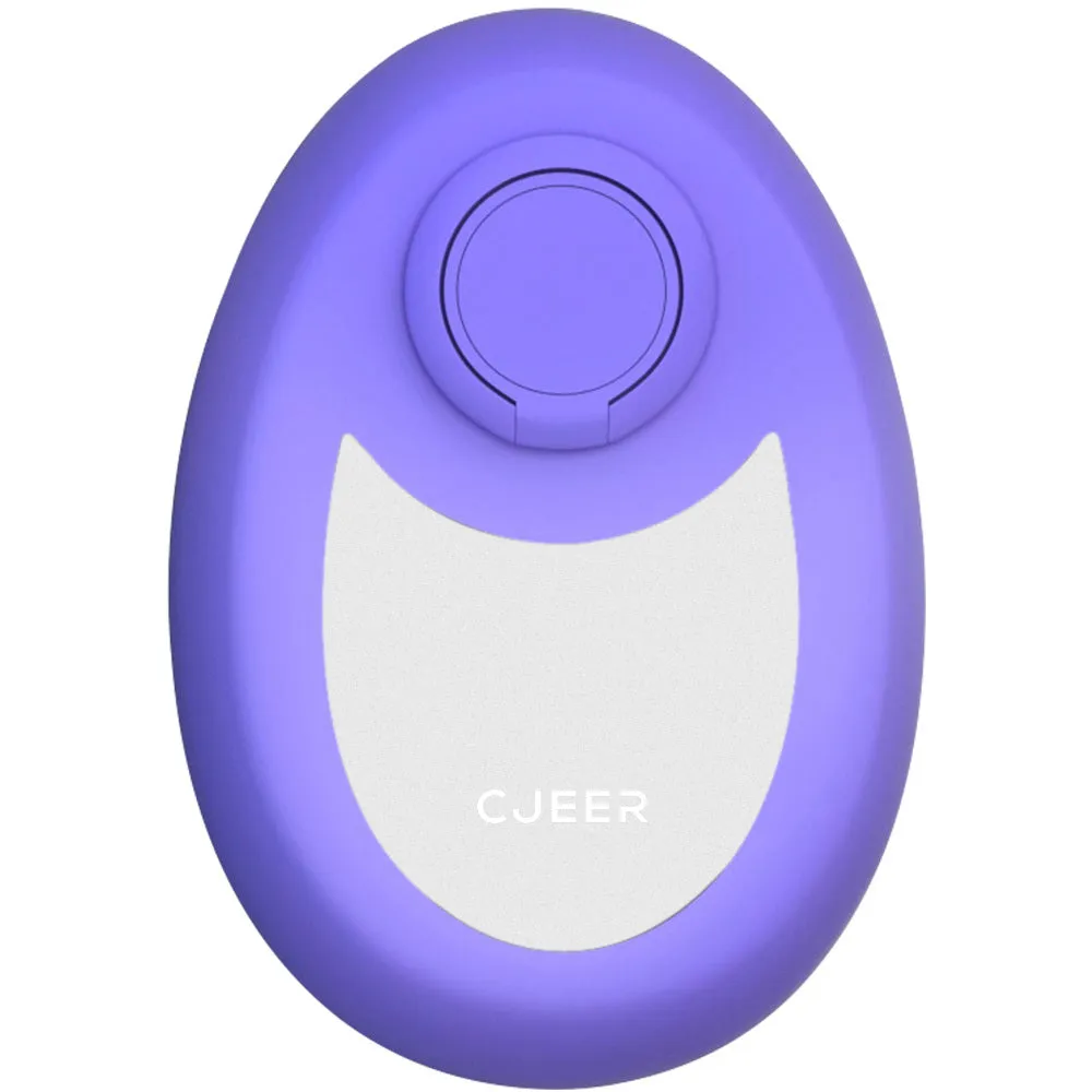 CJEER crystal hair removal device with nano-glass surface and metal finger ring in green colour
