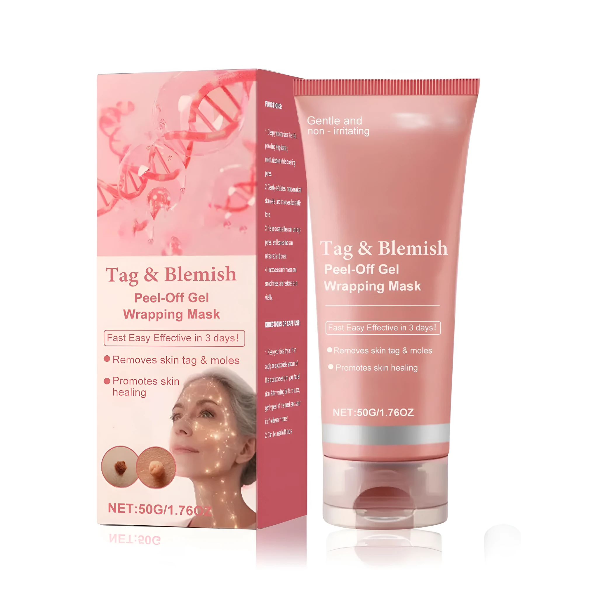 Moisturising Wart Removing Tear Facial Mask sheet with 50g soluble collagen serum