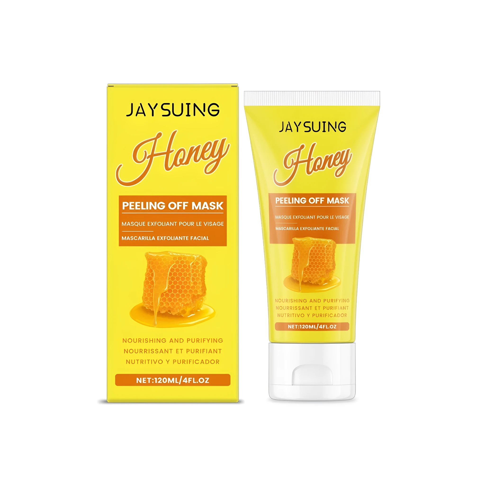 120ml peeling off facial mask with soluble collagen and honey for pore cleansing
