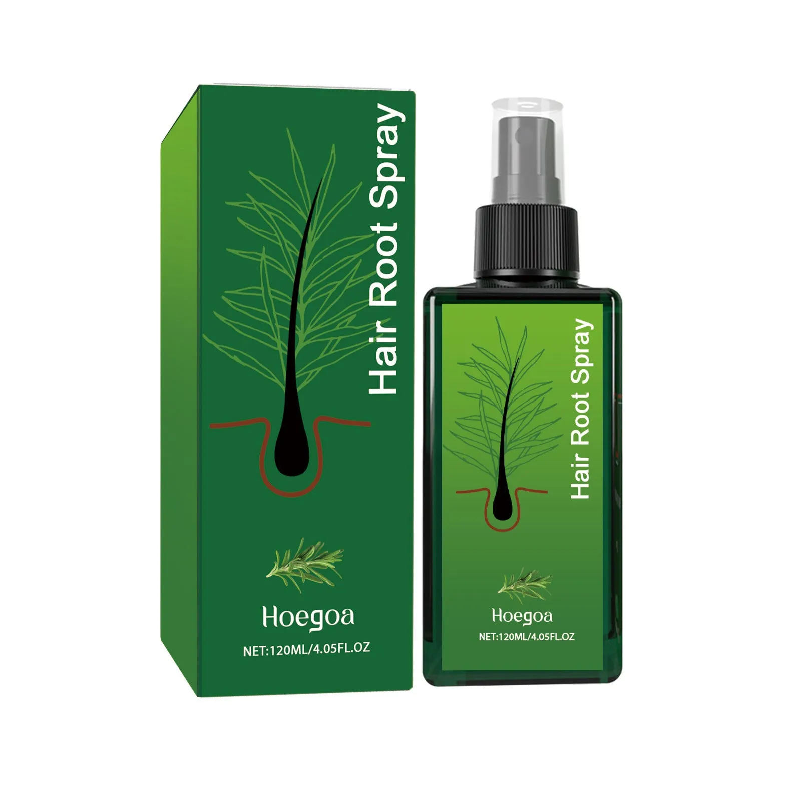 Rosemary dense hair essential oil spray bottle 120ml with spray nozzle
