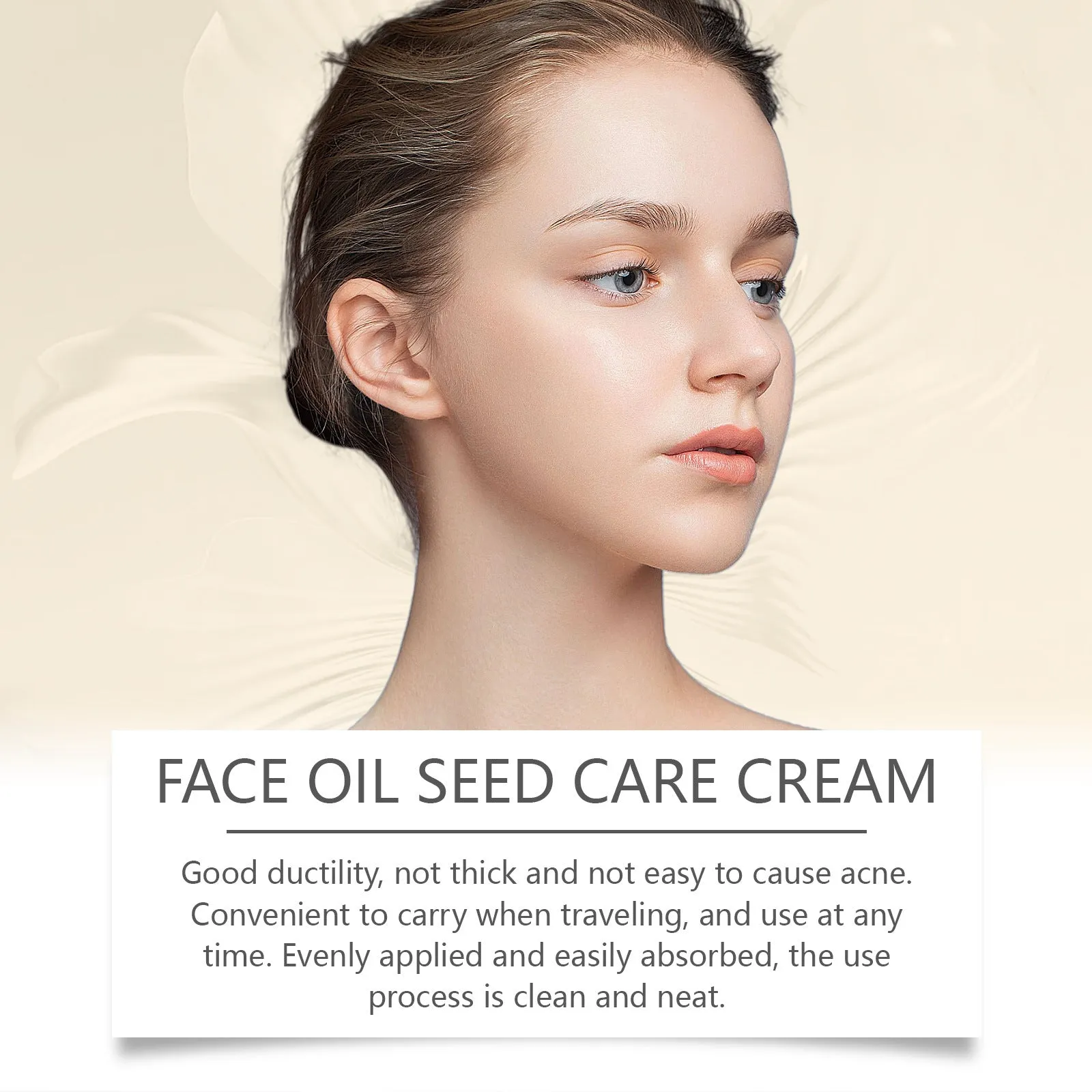 30g facial neck cream tube for hydrating and moisturising neck skincare with gentle formula
