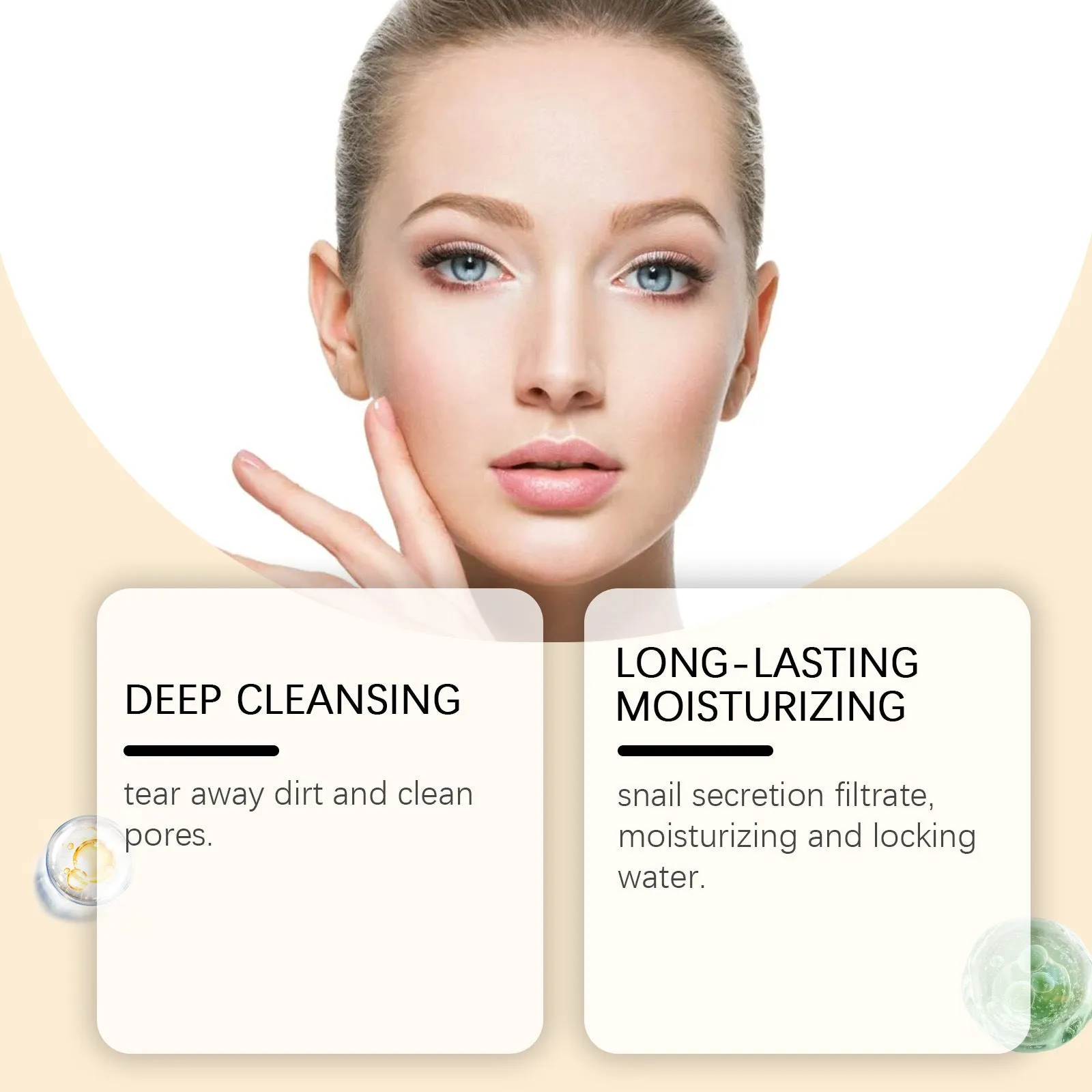 Turmeric sleep mask and cleansing brush facial skincare set in packaging