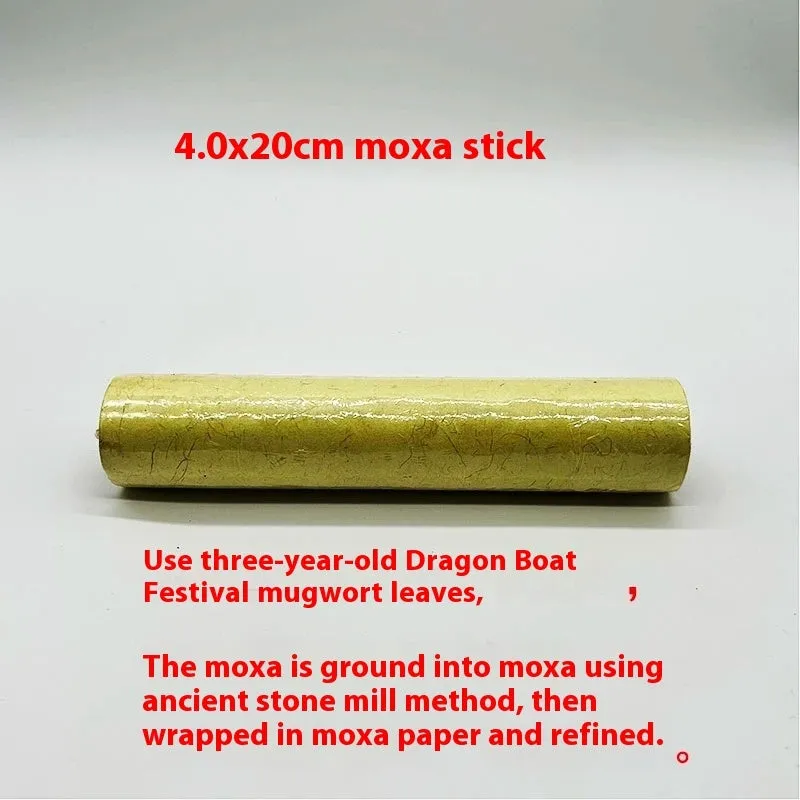 Stone moxibustion gua sha jar kit with moxa sticks, essential oil, and accessories