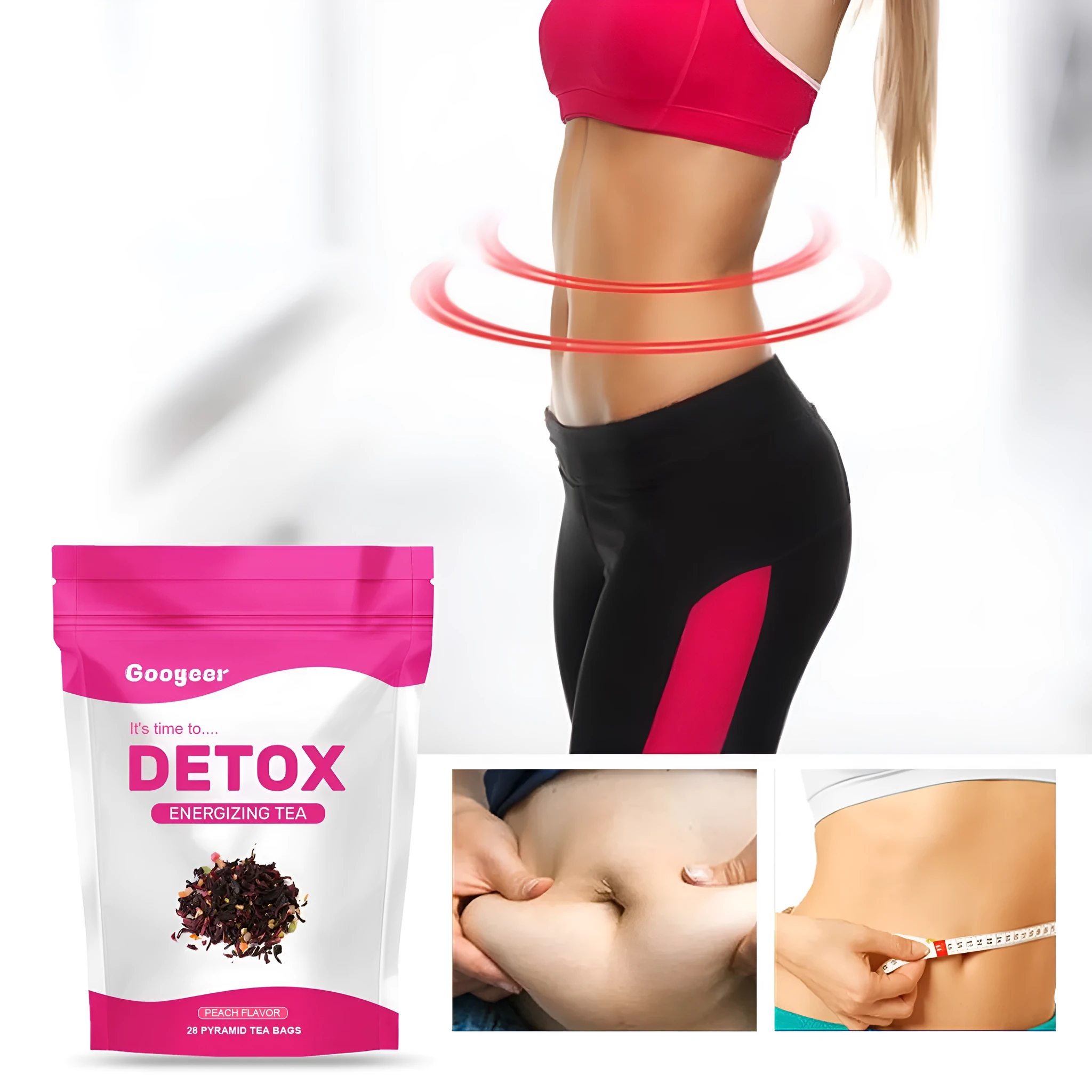 28 piece body shaping slimming tea packet for belly tightening and firming