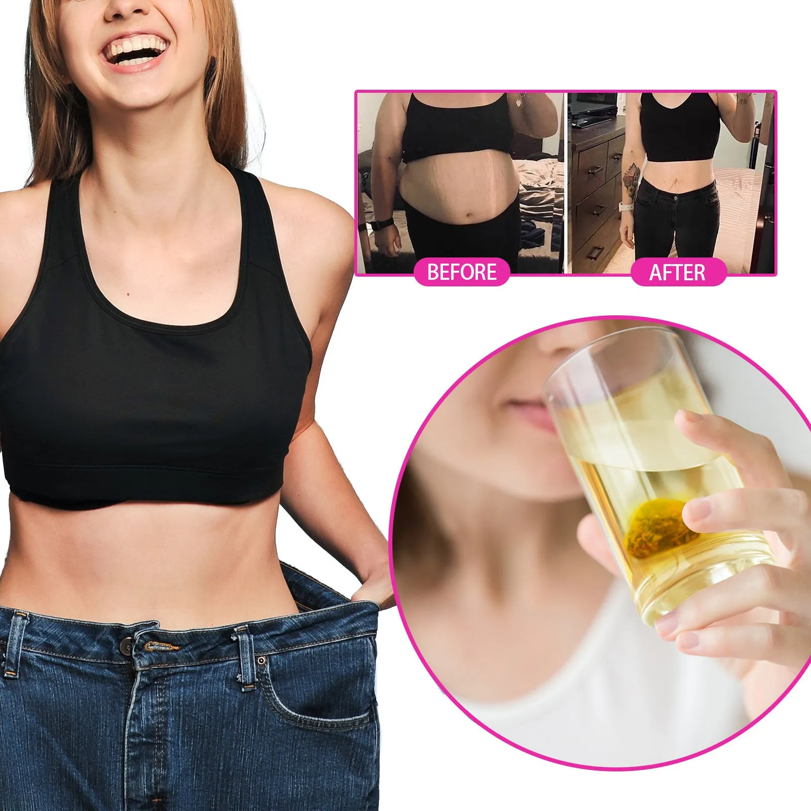 28 piece body shaping slimming tea packet for belly tightening and firming