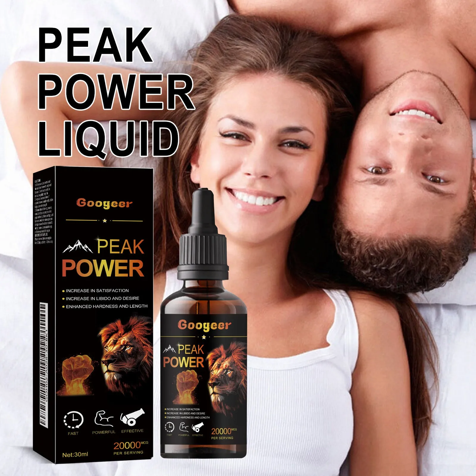 Googeer Peak Power Liquid Energy Supplement 30ml bottle for adult body care enhancement