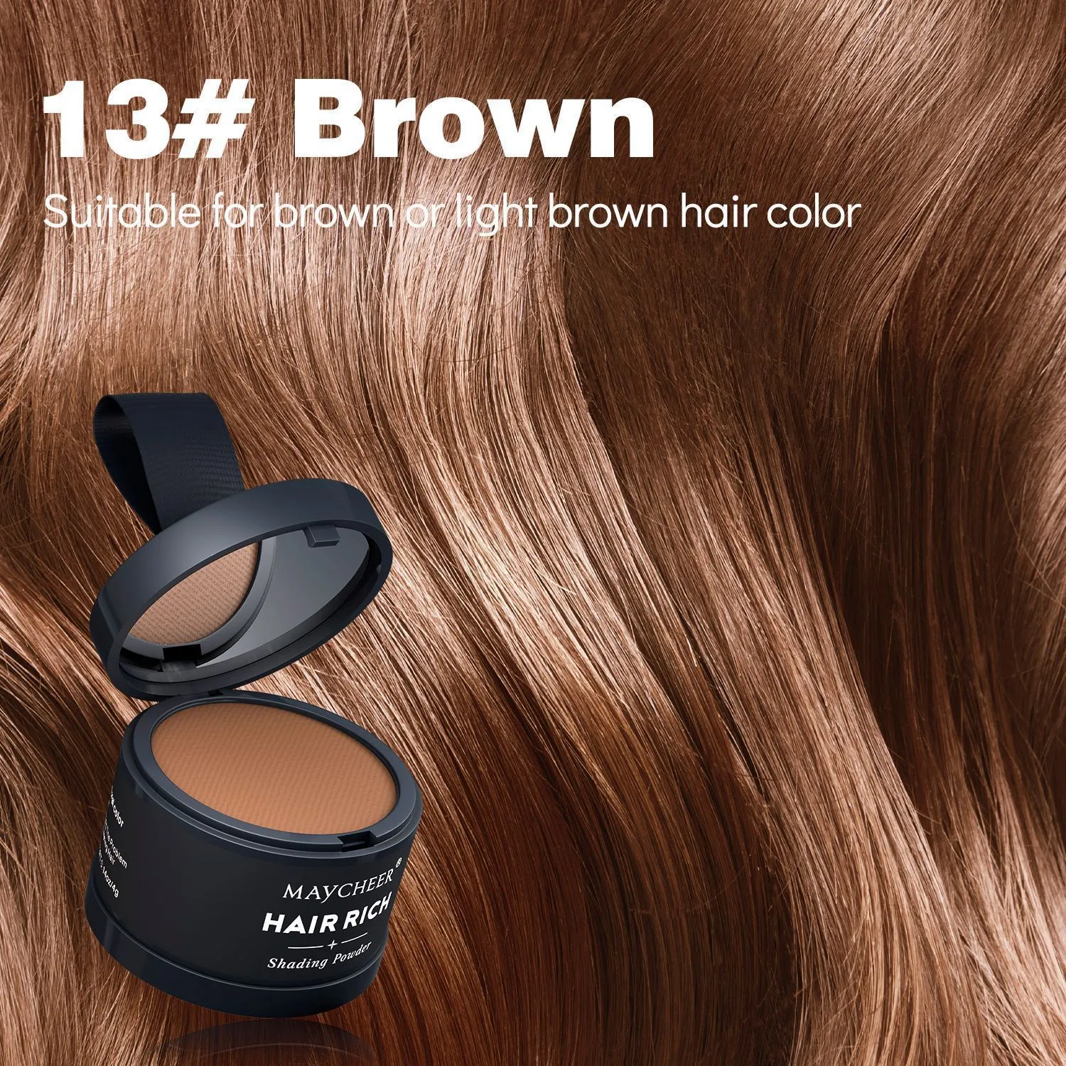 A plastic compact containing beige hairline sculpting contour powder for eyebrows.