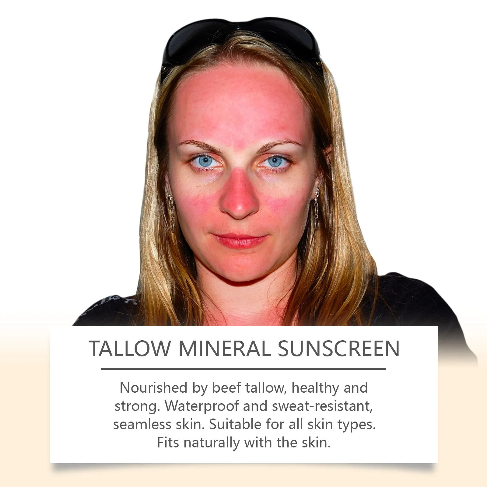 60g tube of Cow Fat Moisturising Sunscreen Lotion with broad-spectrum SPF protection.