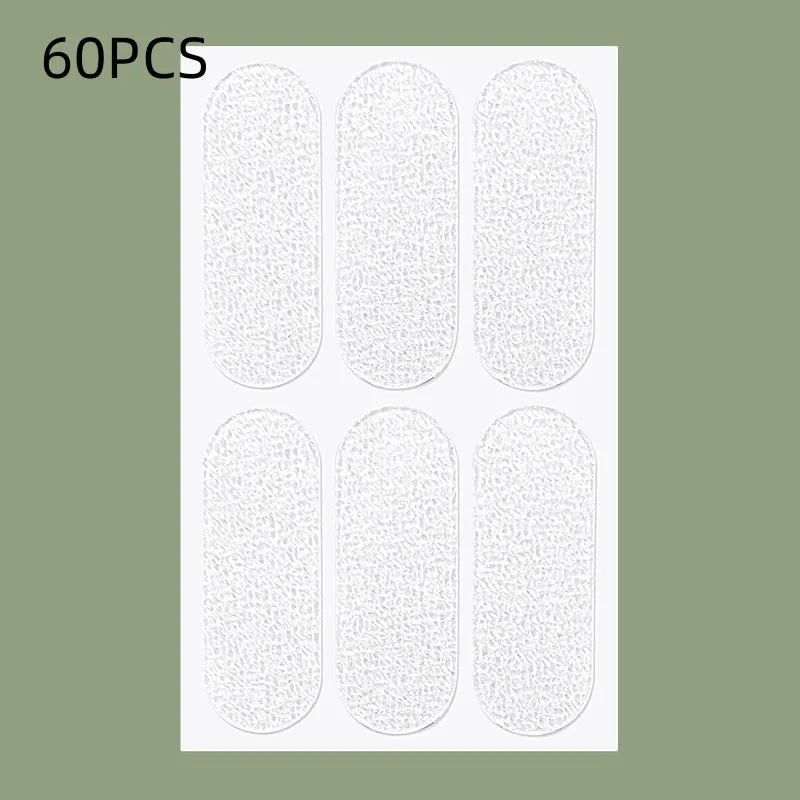 Transparent and frosted disposable TPU ear patch stickers on backing paper.