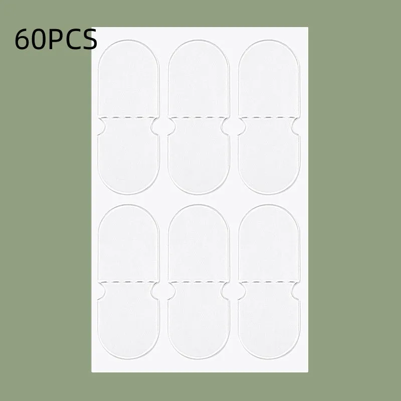 Transparent and frosted disposable TPU ear patch stickers on backing paper.