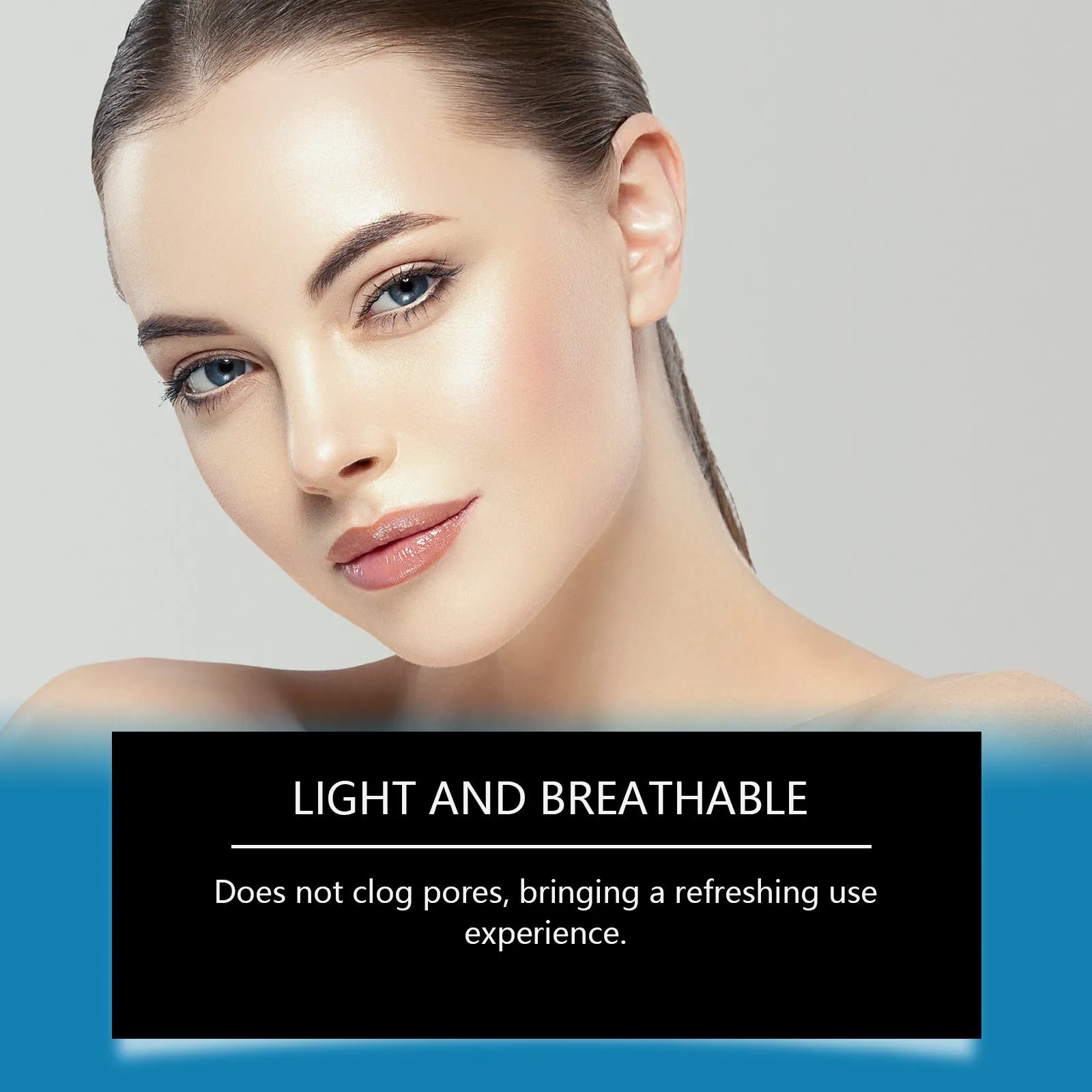 Forehead skincare patches with hyaluronic acid and collagen in five-piece pack
