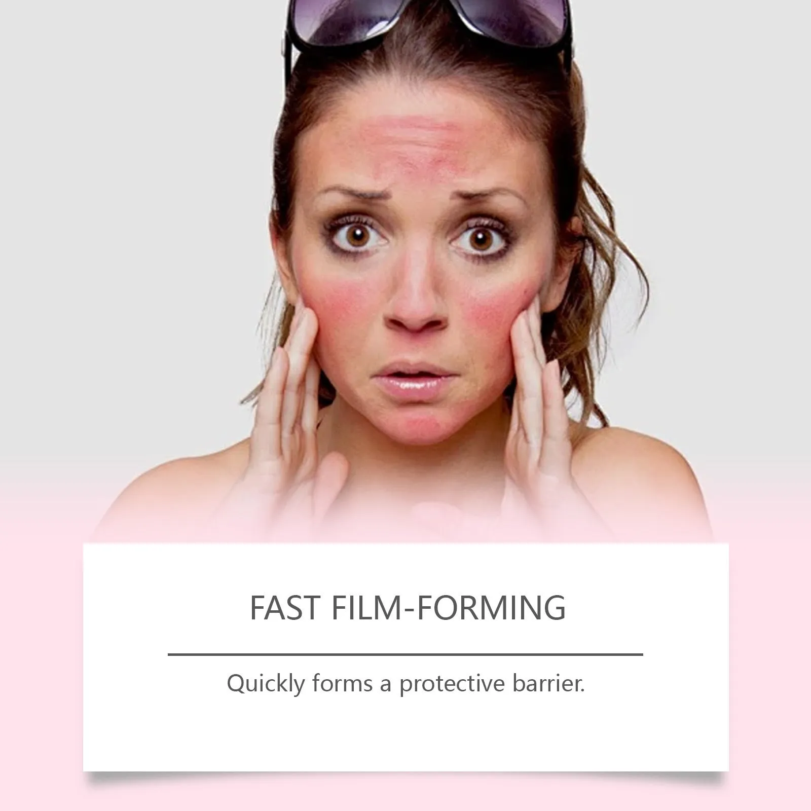 Lightweight sunscreen cream in 50g packaging with natural extracts for all skin types