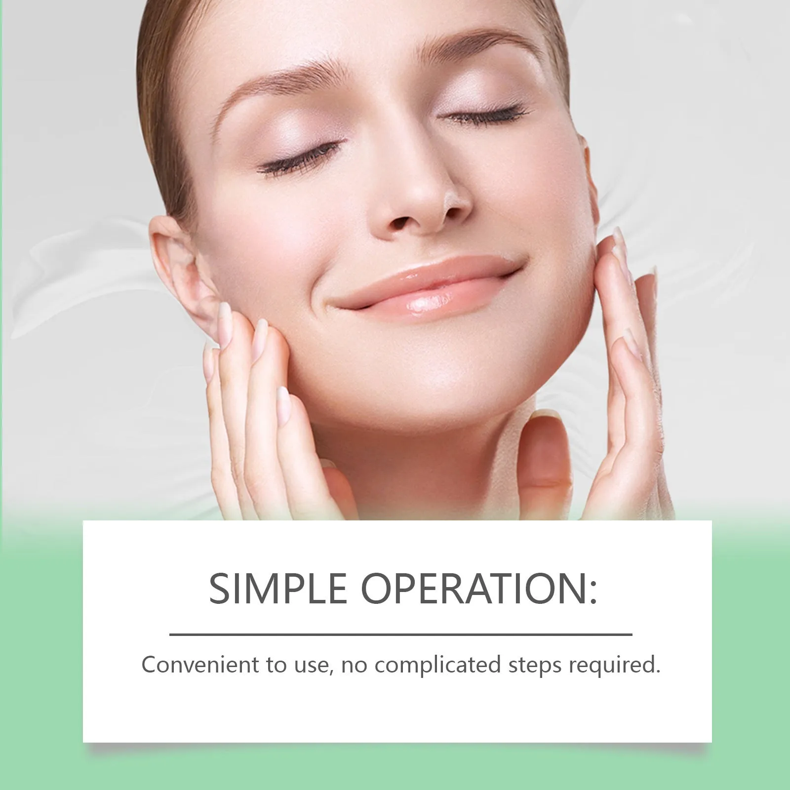Invisible face lift tape patches and black lifting ropes with hook closures for facial firming