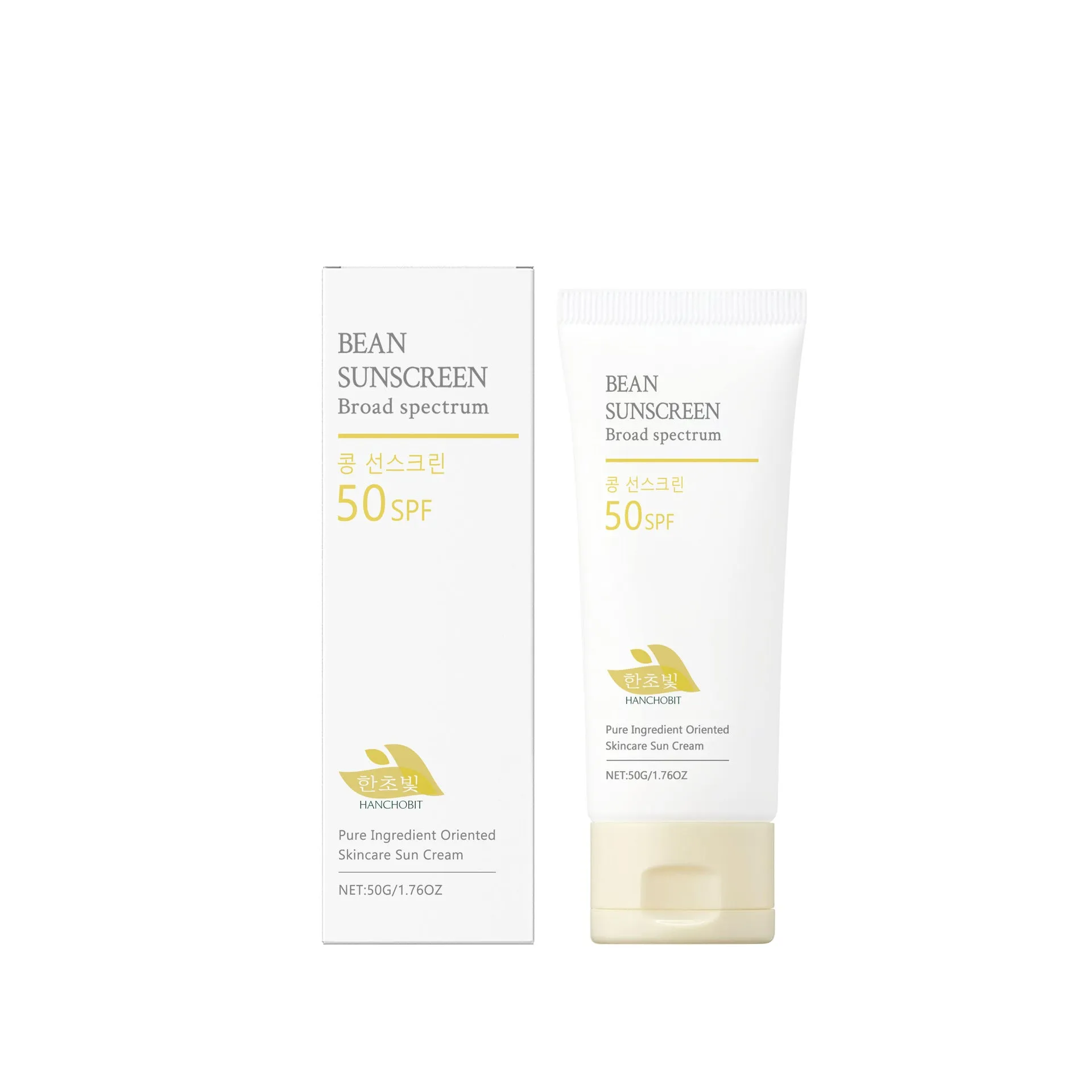 Soymilk Protective Cream SPF50+ PA++++ sunscreen tube 50g with fermented plant extracts