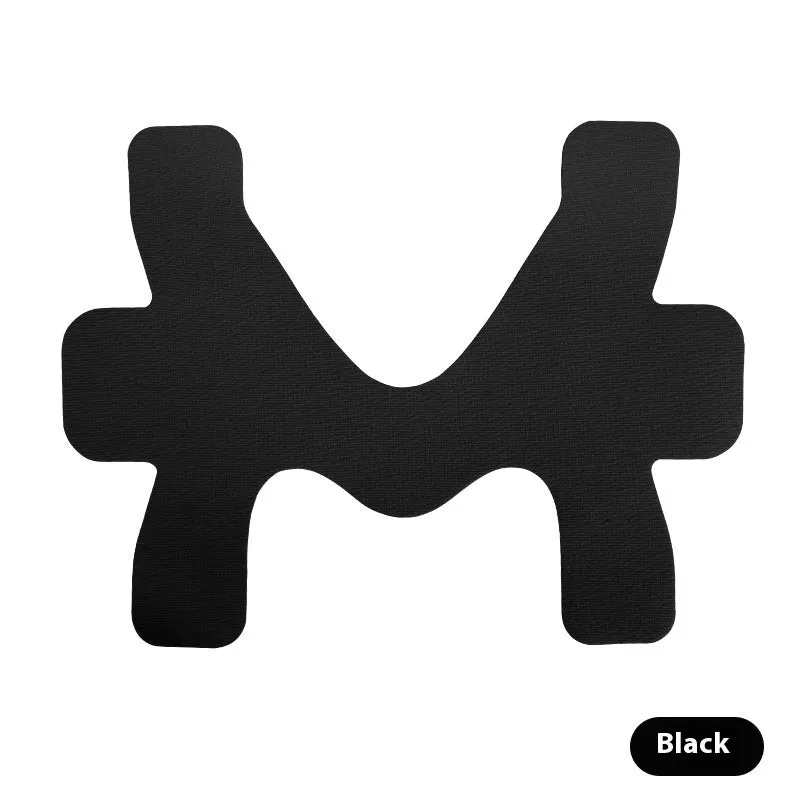 Pre-slitted elastic kinesio tape for ankle support, black, for running and fitness exercise