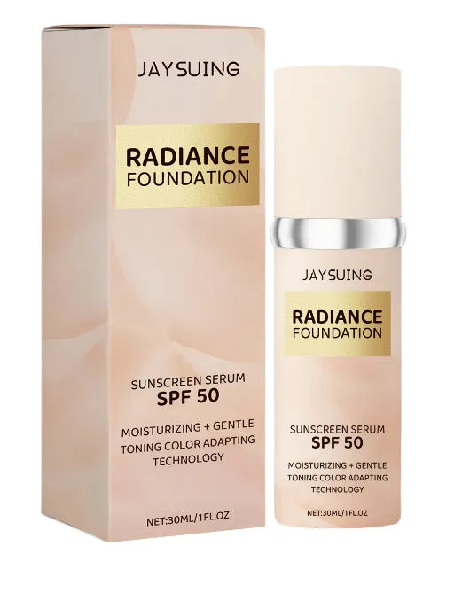 30ml bottle of sunscreen concealer liquid foundation with SPF protection and botanical extracts