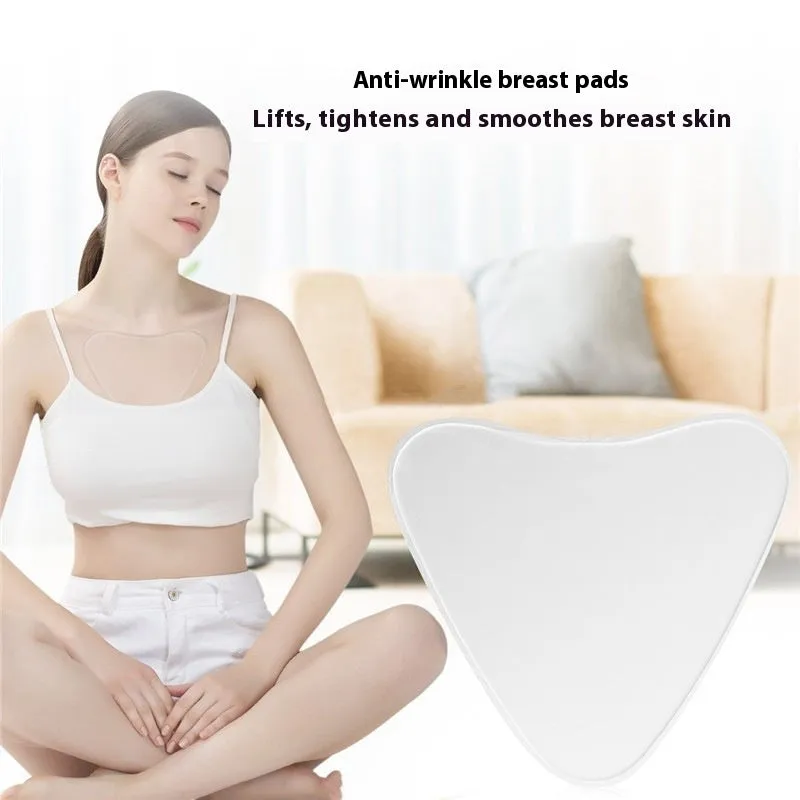 Anti-wrinkle pad invisible transparent silica gel patch in neck sticker shape on skin