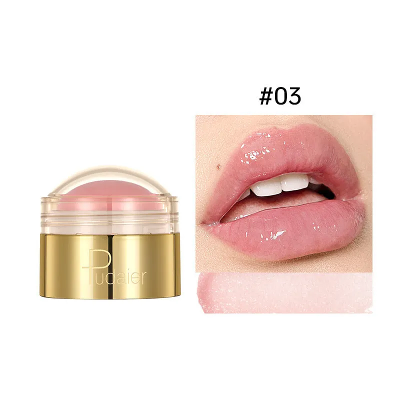 Standard size lip balm stick in a lipstick format, shown in one of six available colours.