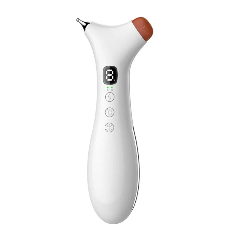 Stone acupuncture massager with USB cable in black or red stone finish