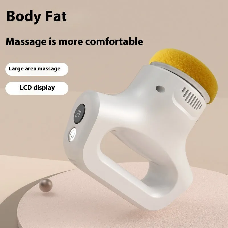 Portable body massage instrument in black, grey, pink or white with Type-C charging port