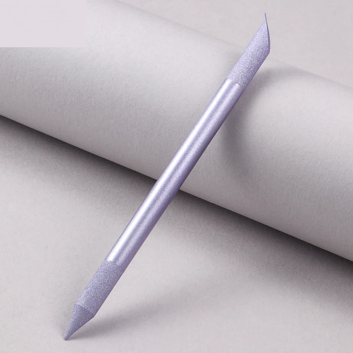 Crystal glass nail buffer tool with frotton engraving in multiple colour options