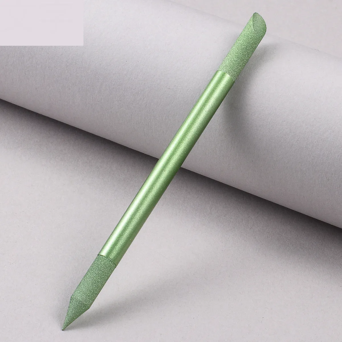 Crystal glass nail buffer tool with frotton engraving in multiple colour options