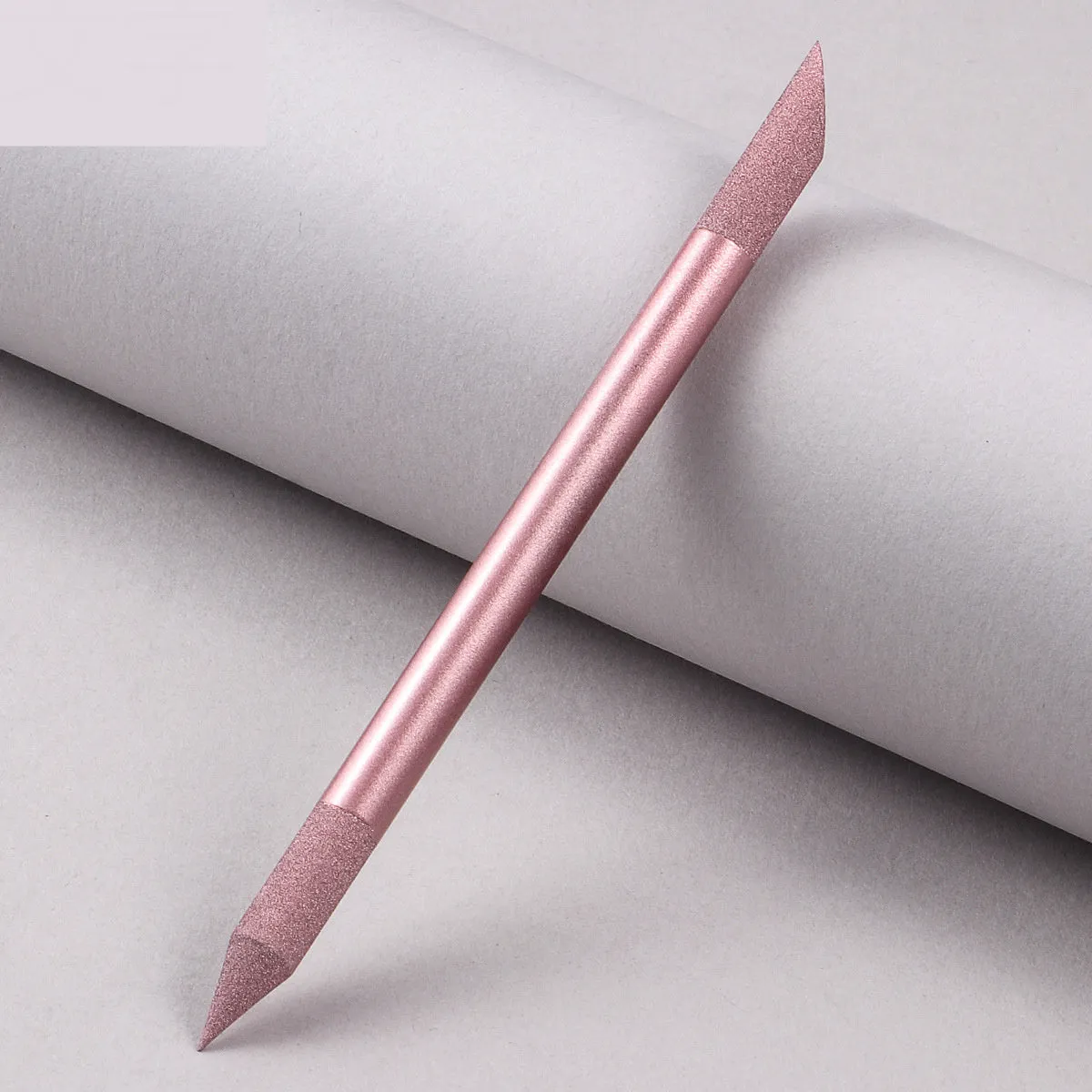 Crystal glass nail buffer tool with frotton engraving in multiple colour options