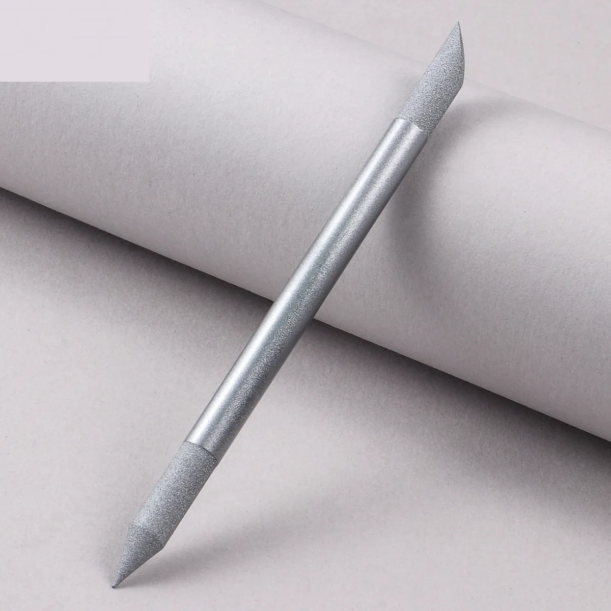 Crystal glass nail buffer tool with frotton engraving in multiple colour options