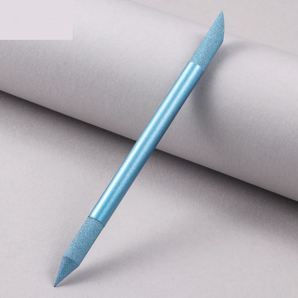 Crystal glass nail buffer tool with frotton engraving in multiple colour options