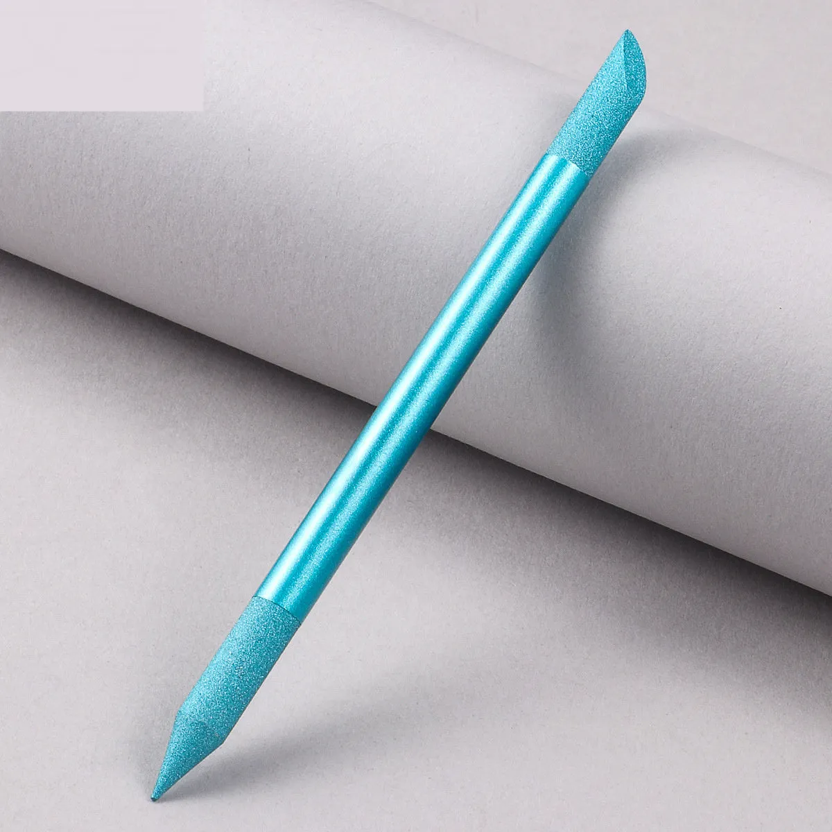 Crystal glass nail buffer tool with frotton engraving in multiple colour options
