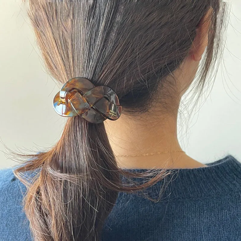 Women's seamless acetate hair ring hair rope in four colour options