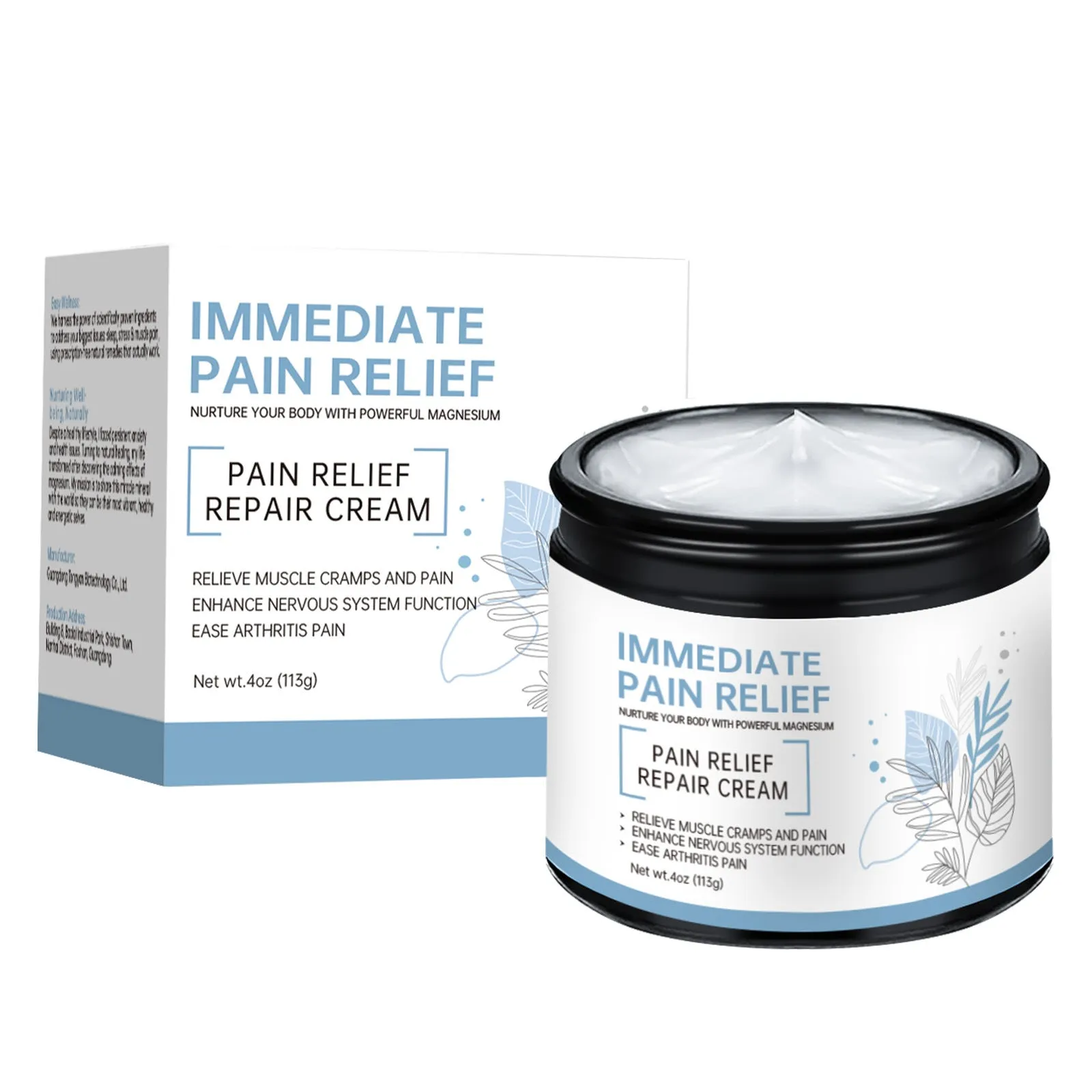 Magnesium neck cream 30g tube for muscle and joint pain relief, personal care product