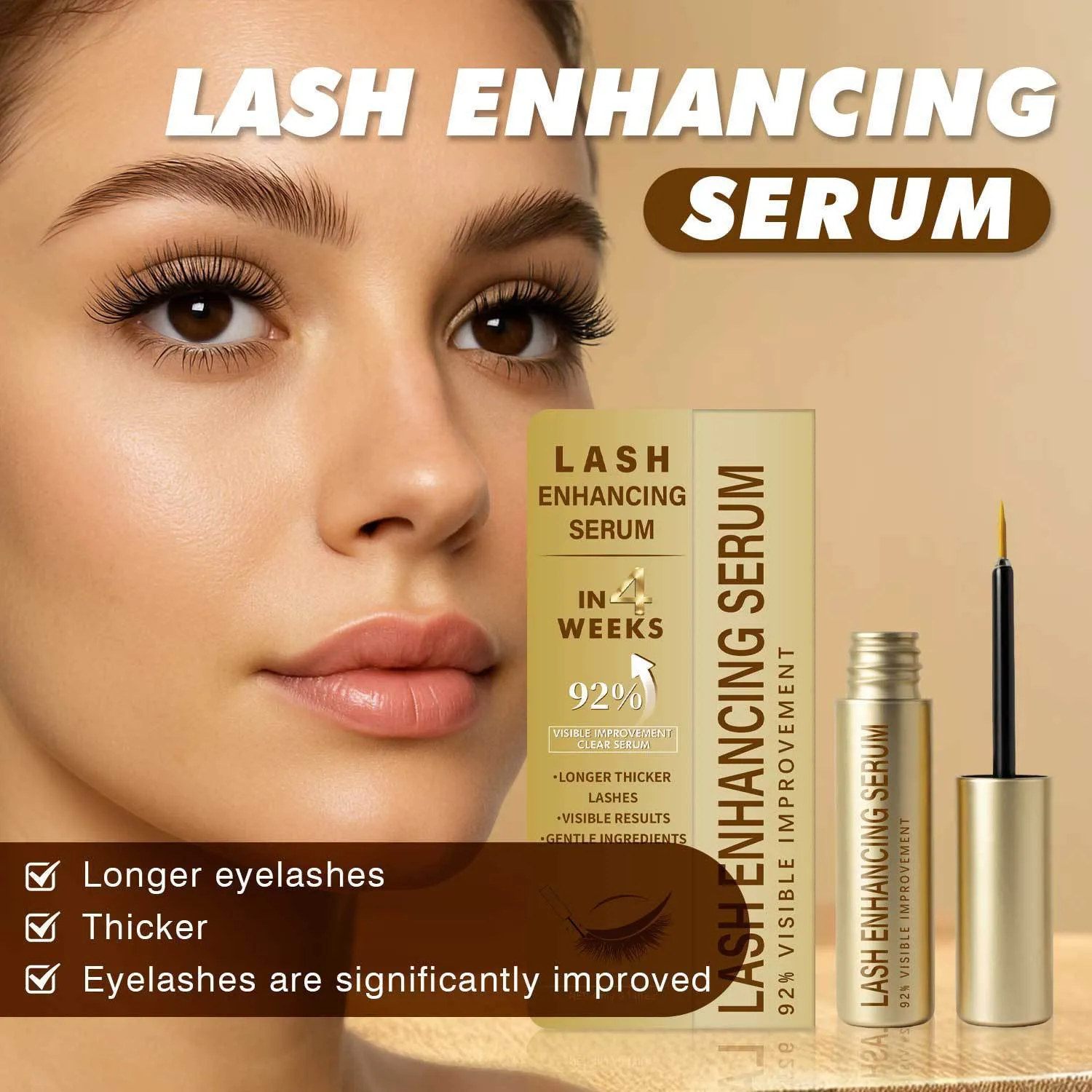 Eyelash promotion essence 4ml neutral packaging bottle FP-E016 beauty tool
